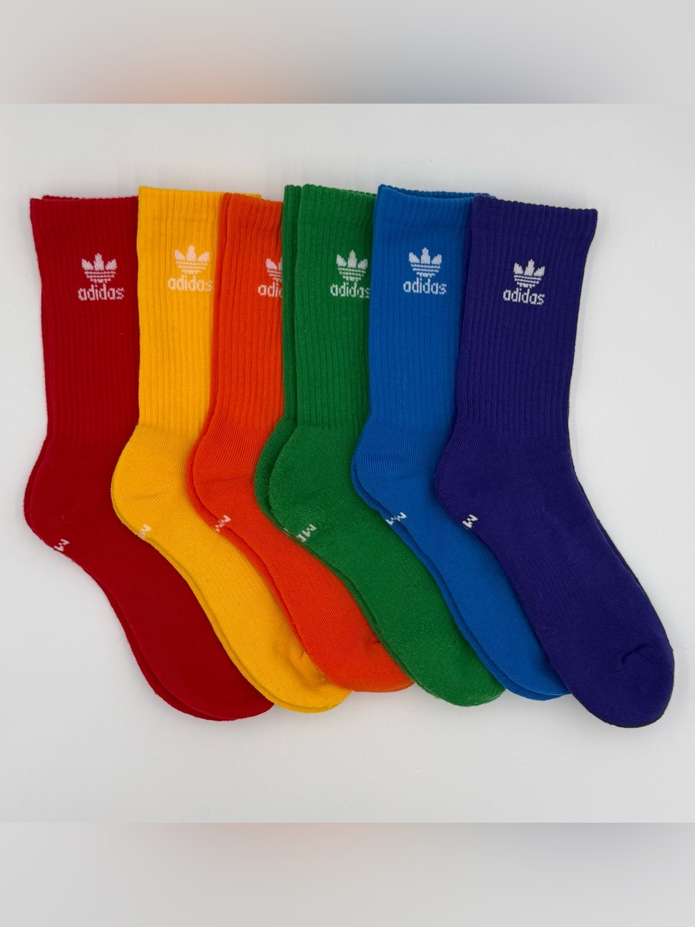 Adidas 6 pack Crew Socks Trefoil Multicolor Socks